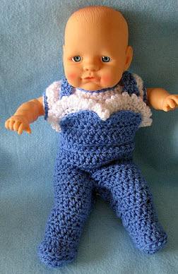 12-inch baby doll over alls and top