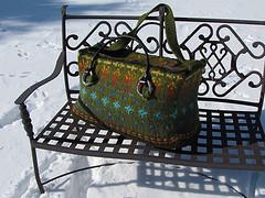 "Blooming Icicles" Wide-Mouth Duffle Bag
