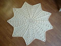 9-pointed Popcorn Round Ripple Afghan