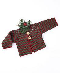 Mitered Stripes Baby Sweater