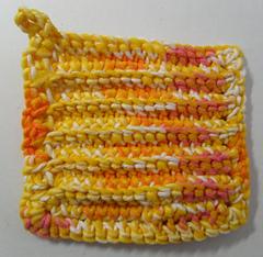 Crochet Tulle/Cotton Scrubber Scrubbie 4X4