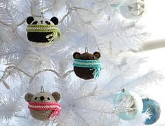 Amigurumi Teddy Ornaments
