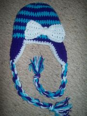 Adult Earflap Hat with Bow