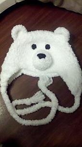 Fuzzy Polar Bear Hat