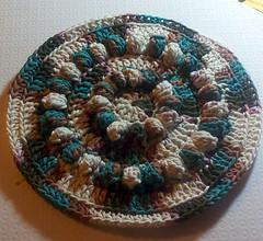 Cotton Candy Popcorn Crochet Dishcloth