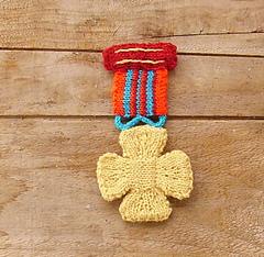Knitted Military Medal