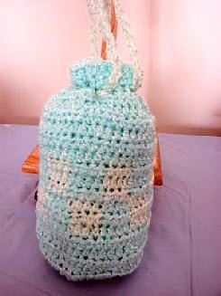 Crochet blocks purse