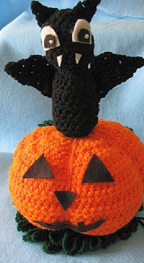 Bat on a pumpkin