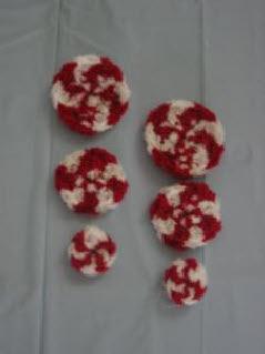 Peppermint candy ornament