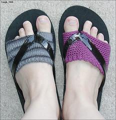 Crocheted Flip Flop Socks