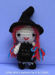 Free Little Witch Halloween crochet pattern