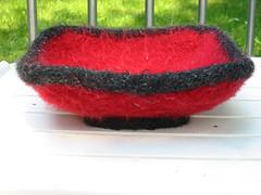Felted Square Bowl