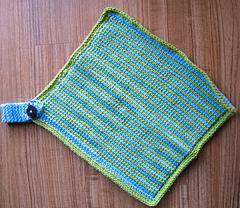 Tunisian Crochet Dishcloth with Tutorial