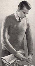 Basket Stitch Pullover from Lincoln Book No 222