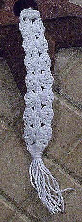 Double Shell Crochet Bookmark