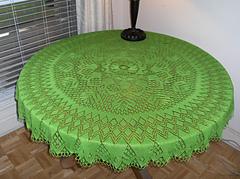 Knitted Lace Doily c1940's/ Semco Fairy Knitting Design No. 9