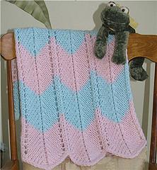 Chevron Blanket (knit version)