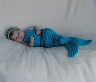 Mermaid Cocoon Newborn Photo Prop
