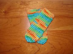 Bev's Crocheted Baby Tube Socks