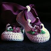Baby Ballerina Crochet Booties Pattern