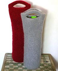 Felted Wine Caddy Tote