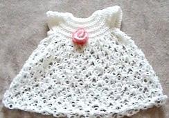 Crochet Baby Dress - Solomon's Knot