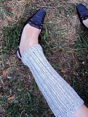 Knit-Look Crocheted Leg Warmers
