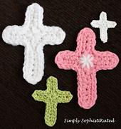 Crochet Cross Applique