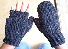 Crocheted Mittens / Fingerless Gloves (Women's)