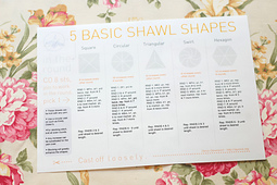 5 Basic Circular Shawl Shapes Cheat Sheet