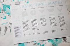 5 Basic Shawl Shapes Cheat Sheet