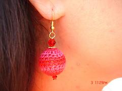Crocheted Bead Earrings